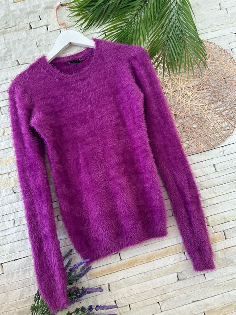 Blusa pelinho manga longa