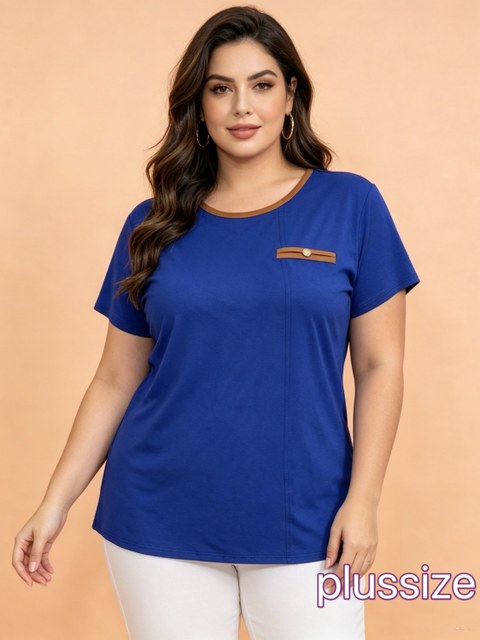 Blusa Plussize tecido viscolycra Maya modas