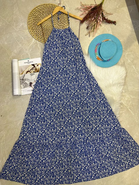 Vestido longo com forro com bojo duna Maya modas