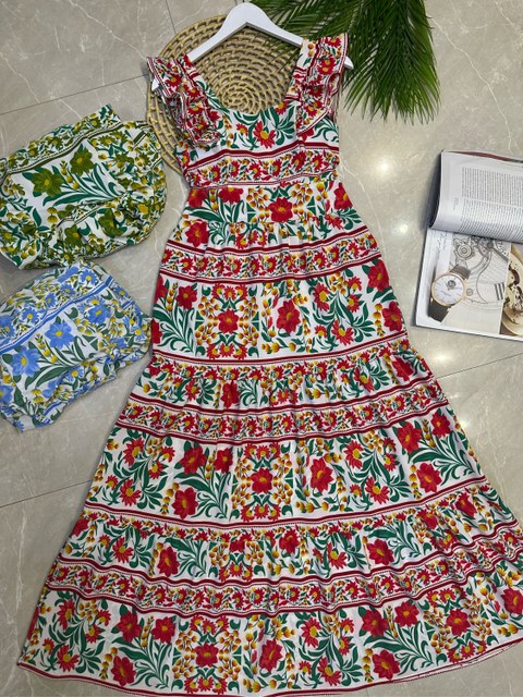 Vestido longo com bojo com forro crepinho Maya modas