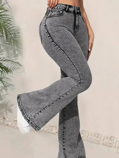Calça flare com lycra alta qualidade