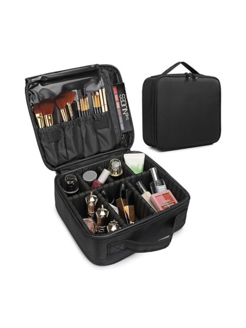 Maleta de Maquiagem Profissional com Divisórias Pequena
