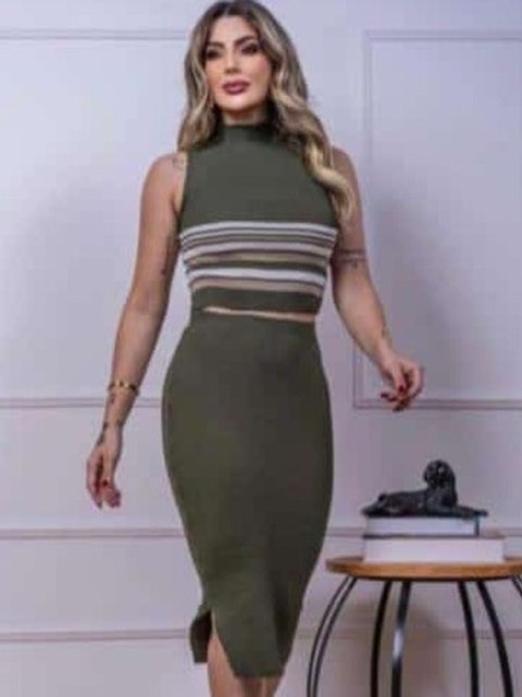 Conjunto tricot modal