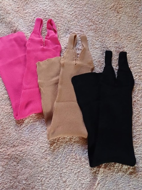 Vestido malha tricô