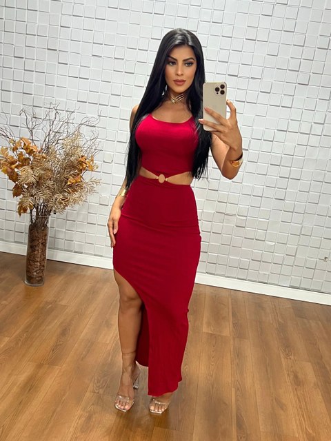 Vestido Argola Regata