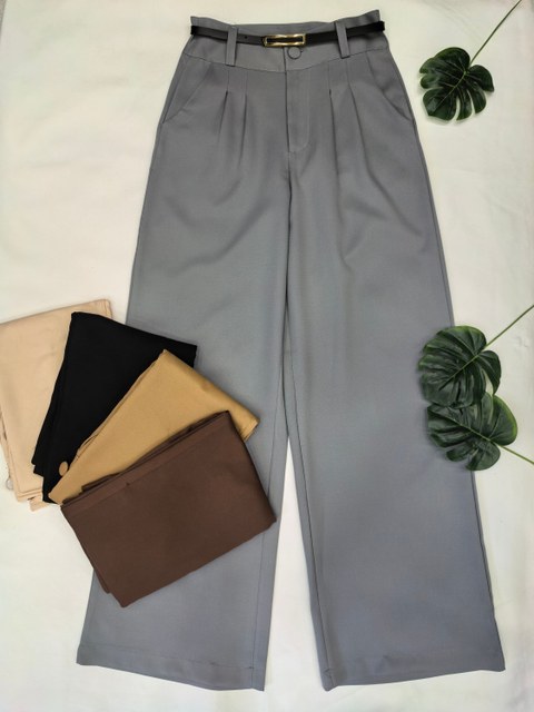 Calça alfaiataria feminina de alfaiataria plus