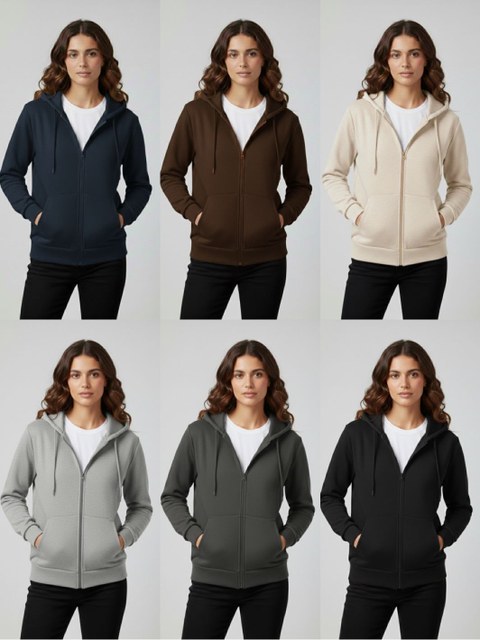 moletom feminino manga longa com zíper