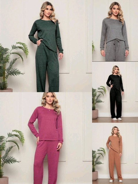 conjuntos de lãzinho feminina