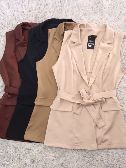 Colete Max feminina sem manga longa193#