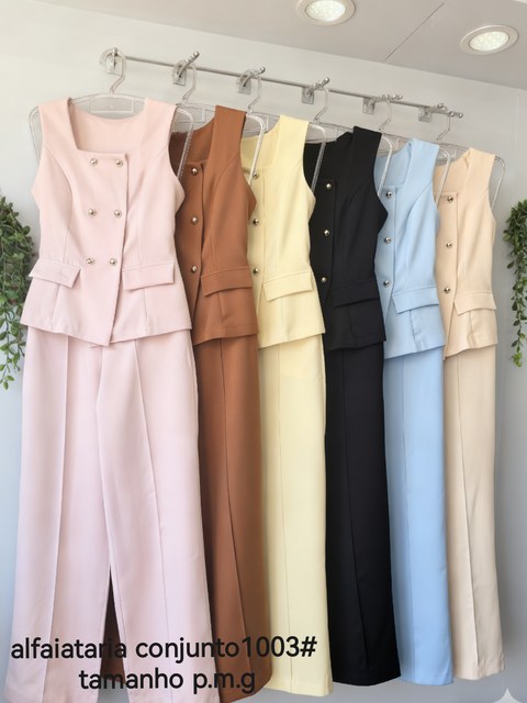 conjunto alfaiataria feminina 1003#