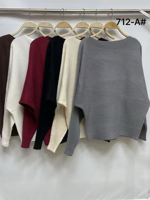 Blusa Feminina Tricô Manga Morcego Blogueira Moda Tendência