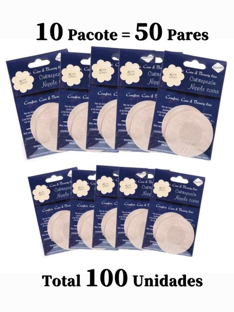 Kit 100 Unidades AdesivoProtetorMamiloBico AureolaTapaSeios