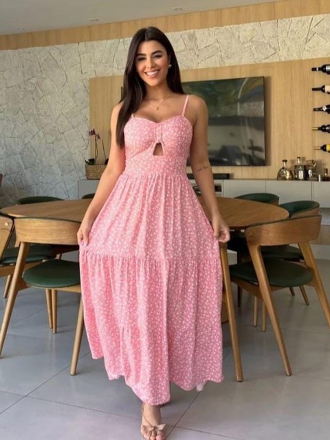 Kit 3 Peças Vestidos Variados Estampado C/Bojo