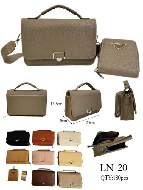 Bolsa casual feminina com carteira e faixa larga LN-20