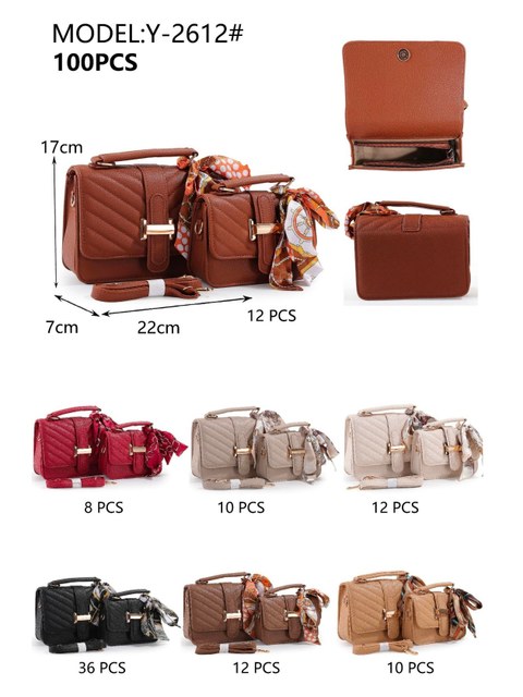 Bolsas femininas modernas e casuais kit 2612