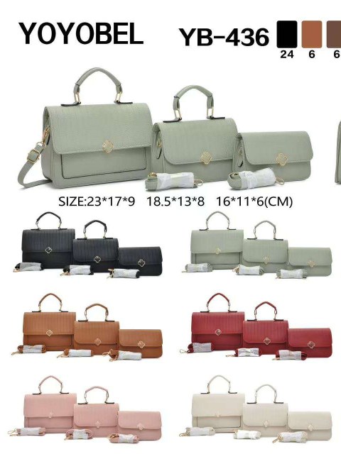 Conjuntos casuais elegantes e bolsas YB-436