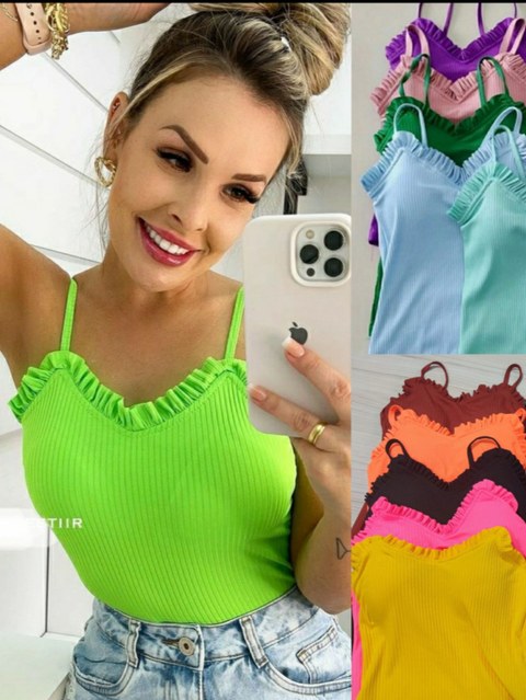 Blusa alça fina com bojo
