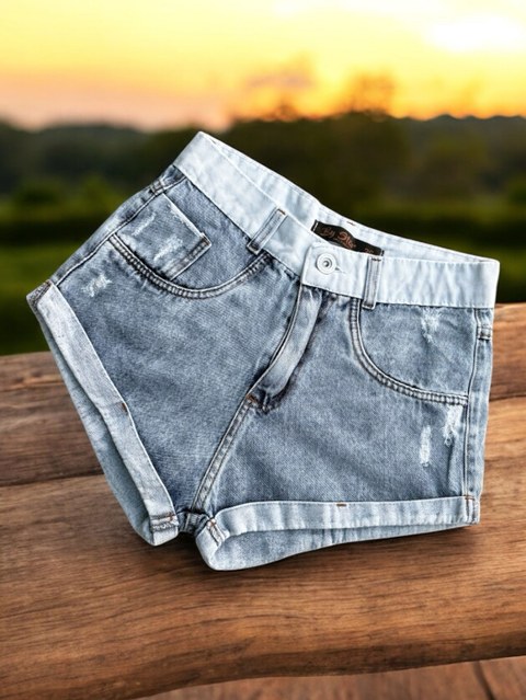Short jeans feminino clara