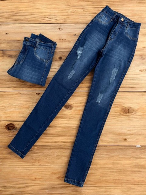 Calca feminina jeans 3% elastano