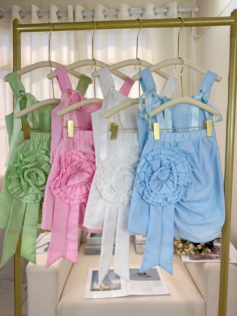 Fancy kids conjunto top com saia brilho