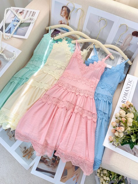 Fancy kids vestido crepe renda