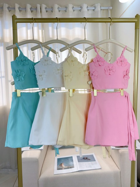 Fancy kids conjunto alfaiataria top com saia