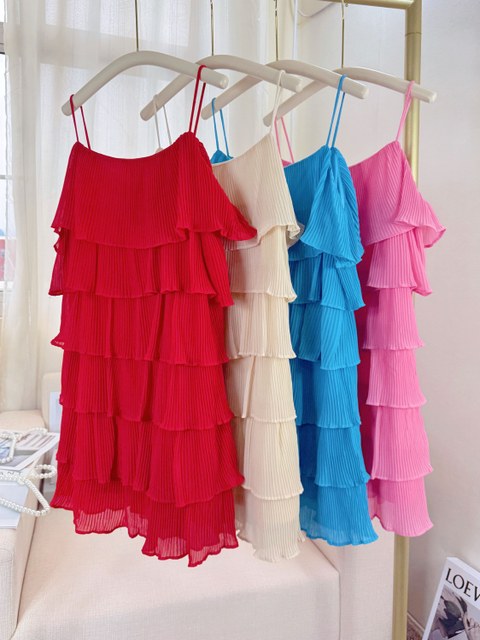 Fancy kids vestido babado