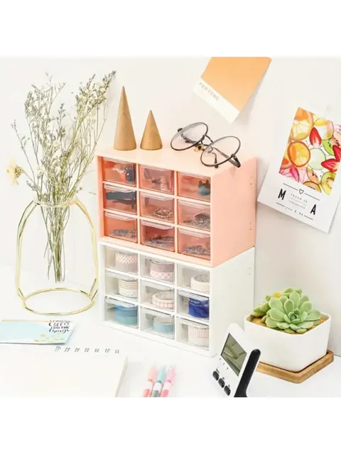 Organizador Mini Gaveteiro Com 9 Gavetas 0524