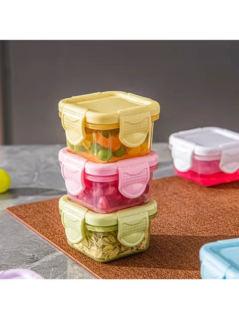 Kit 4 Pote Para Lanche 4 Cm Várias Cores 0574