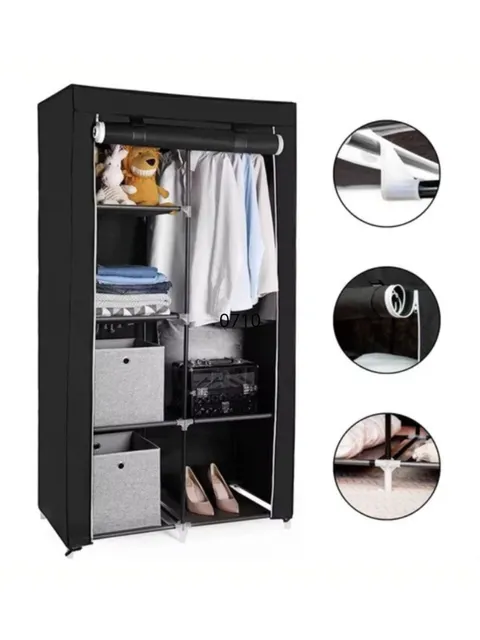 Guarda Roupa Duplo Armário Organizador Dobrável Armário