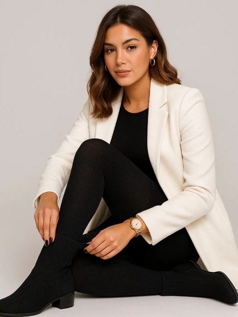 Meia Calça Preta Fio 80