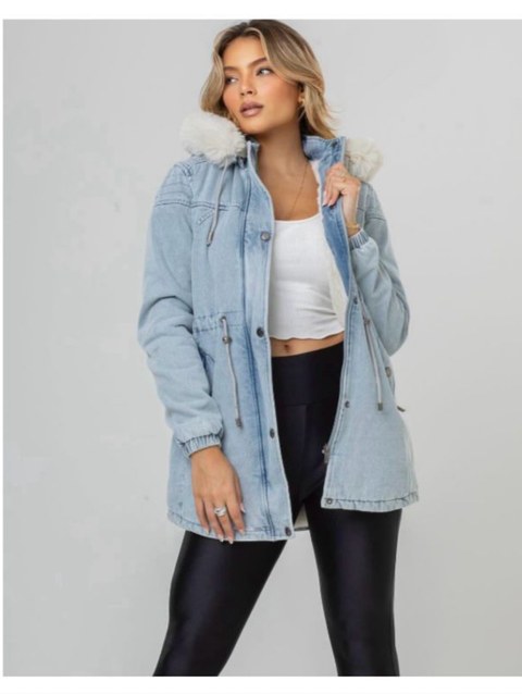 PARKA JEANS FORRADA