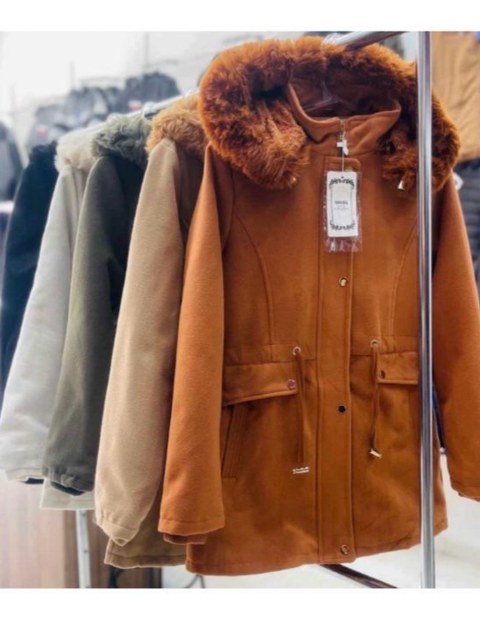 PARKA FEMININA LÃ BATIDA FORRADA