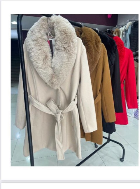 SOBRETUDO MIDI FEMININO COM GOLA REMOVÍVEL