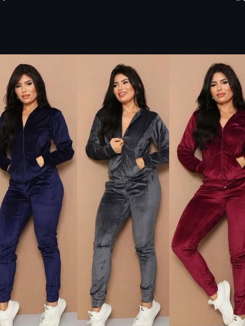 Conjunto plush moda blogueira