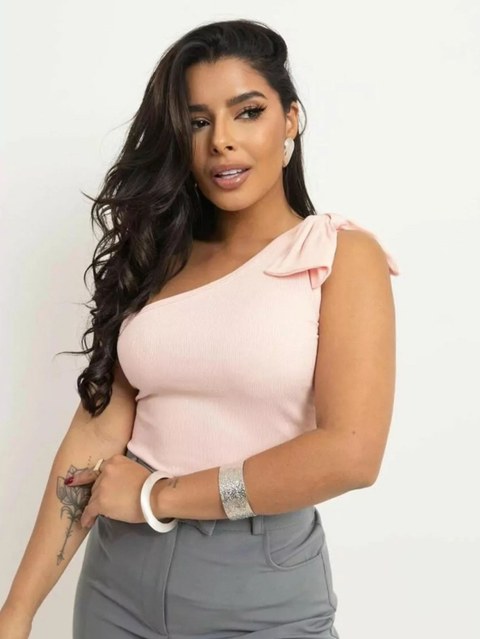 Regata nula manga laço