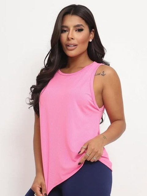 Regata Feminina Dry Fit Academia Treino Corrida Fitness