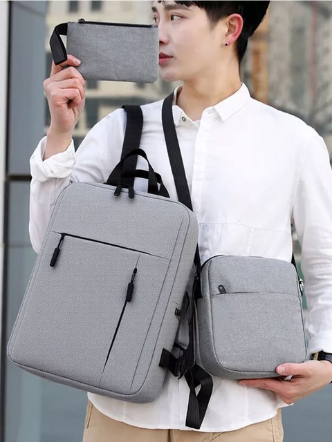 Kit 3 Peças Mochila com UBS Impermeável W3004
