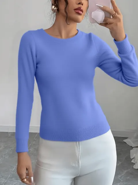 Blusa Pelinho Manga Longa Pelúcia Macia Blogueira W211