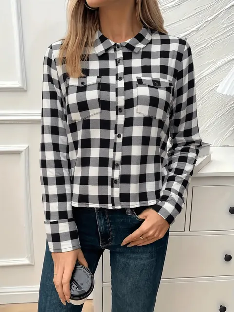 Camisa Xadrez Feminina Viscose Coleção Festa Junina C2003