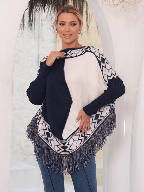 PONCHO FEMININO INVERNO DE TRICÔ  B885