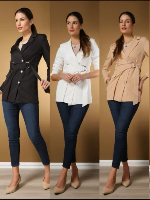 Blazer Alfaiataria com cinto