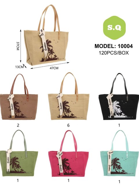 Kit 12pcs bolsa praia 10004