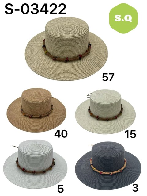 Kit 12pcs Chapeu Paris 03422