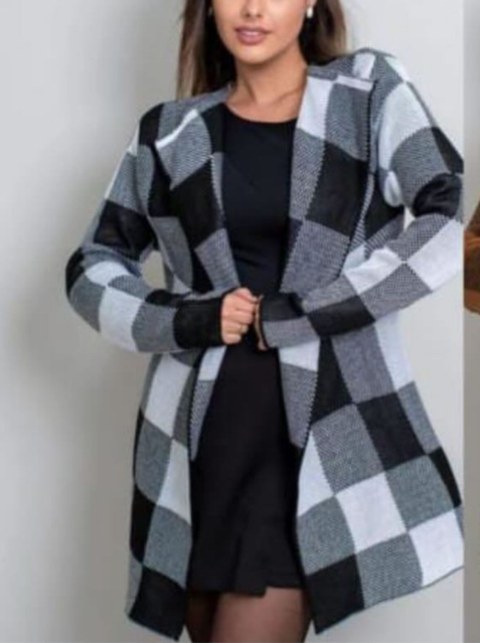 Casaco tricot Xadrez
