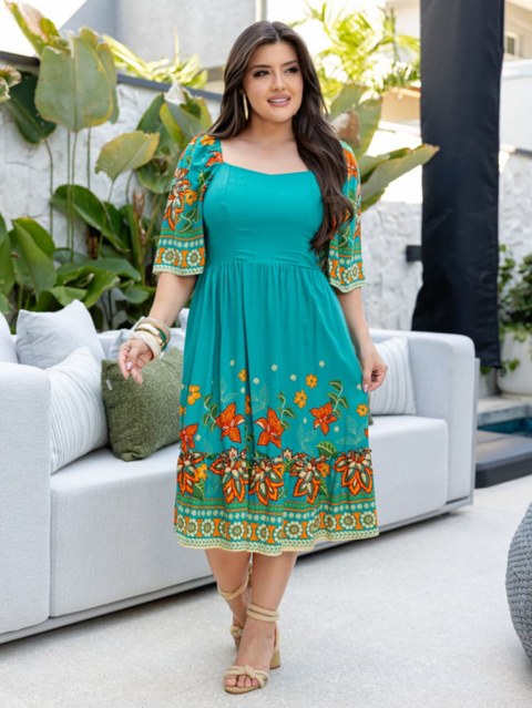 Vestido Laís viscolinho