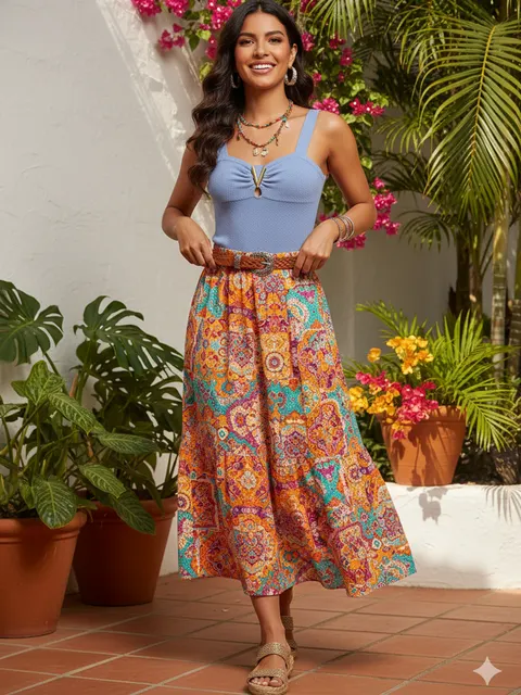 Body Feminino Decote V Metálico em Tricot Modal