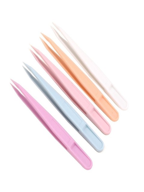 5 Pinça Plástica Endurecido Colorida Ferramenta Manual