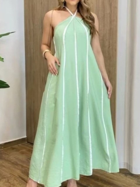 Vestido fem alfaiataria com forro