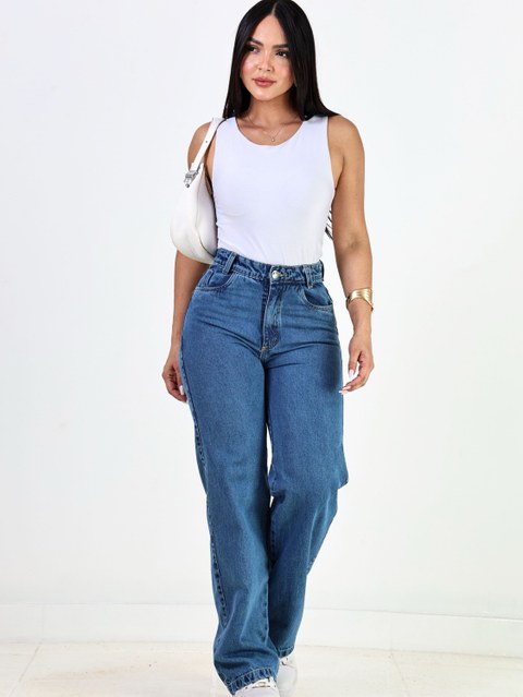 Wide Leg Denim Plus Size